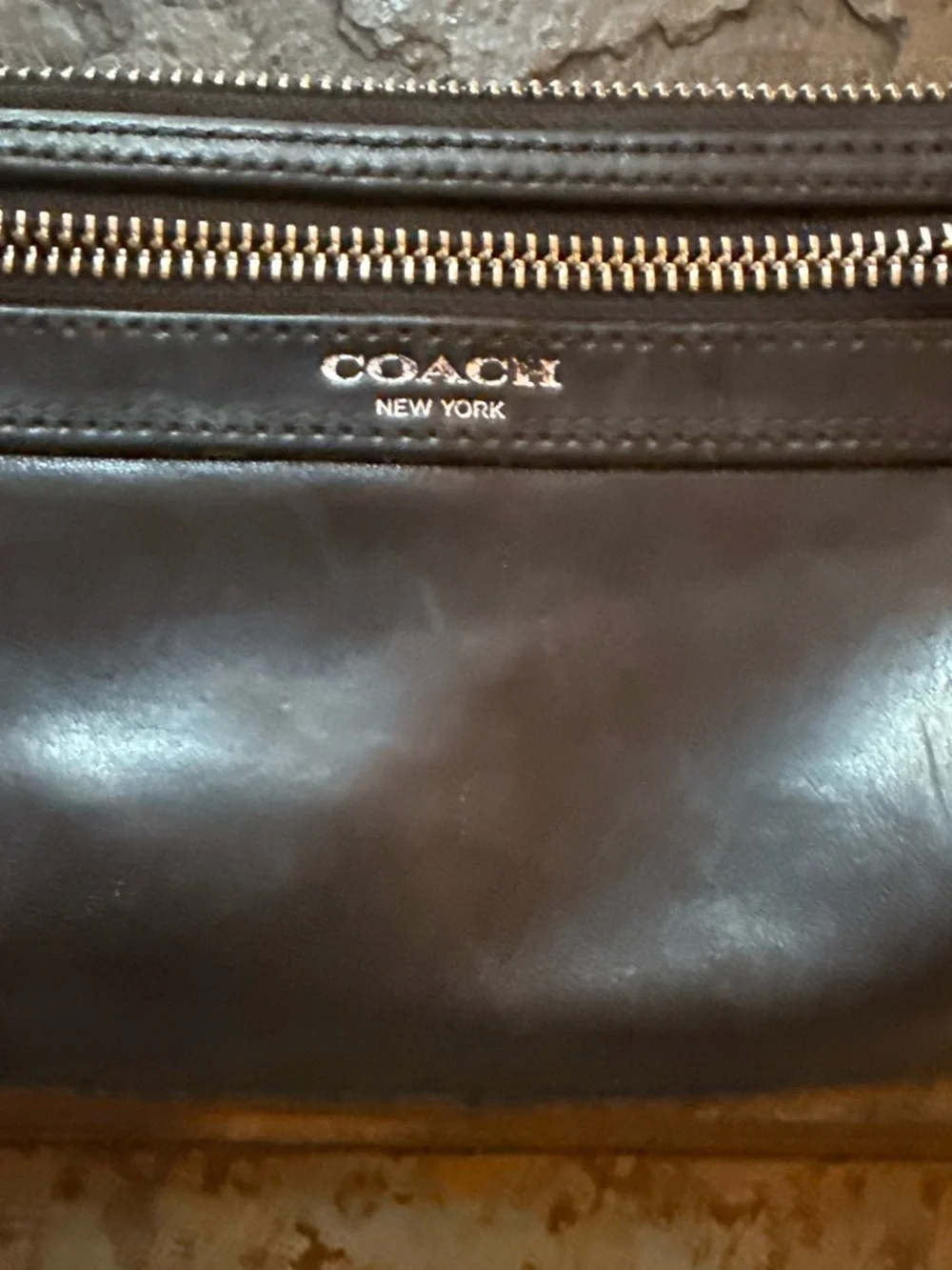 Vintage Black coach wrislet